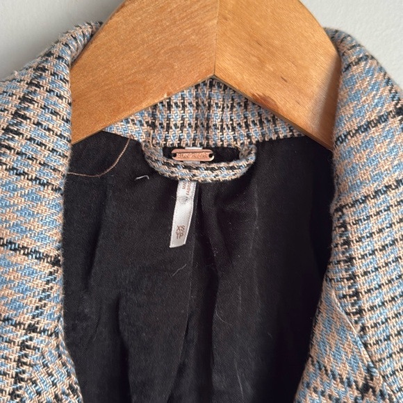 NEW FREE PEOPLE Chess Blazer in Multi XS - Picture 11 of 16